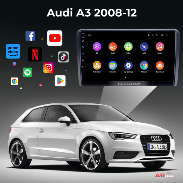 Audi A3 2008-12 Carplay Radio GPS Navigation System Touch Screen-11