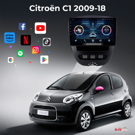 Citroën C1 2009-18 Android Carplay Radio GPS Navigation System Touch Screen-11