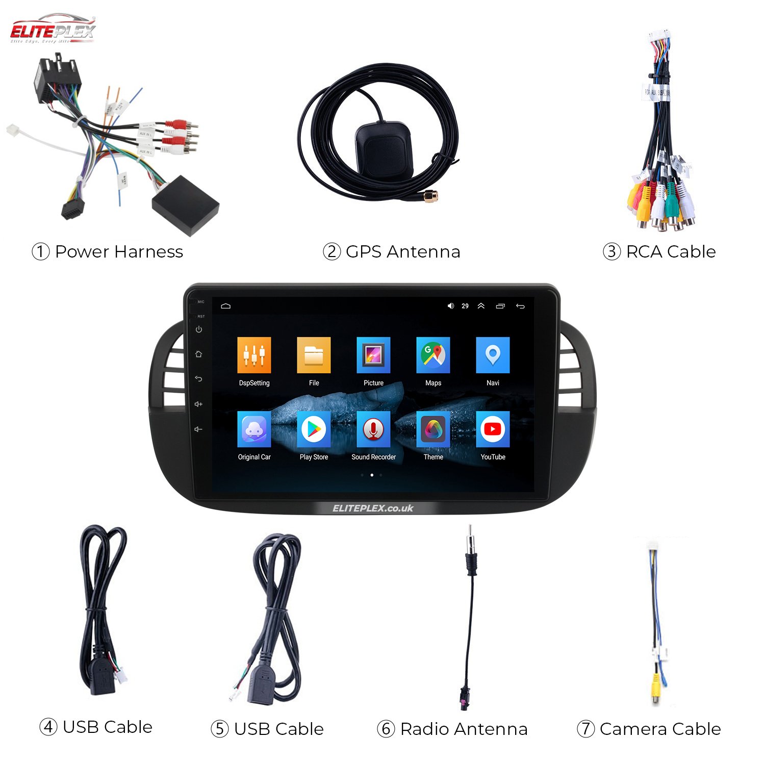 Adaptateur CarPlay/Android Auto Sans Fil Pour Fiat 500 2007-2022 - Plug & Play, Connexion Rapide