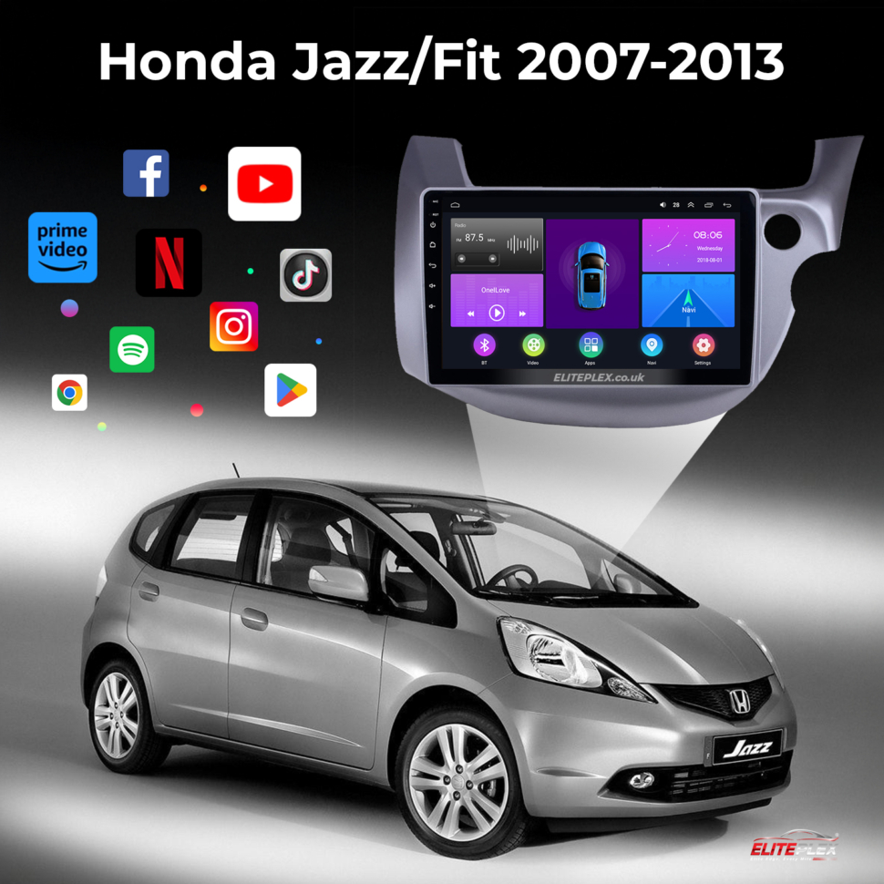 Honda Jazz 2008-13 Carplay Radio GPS Navigation System Touch-11