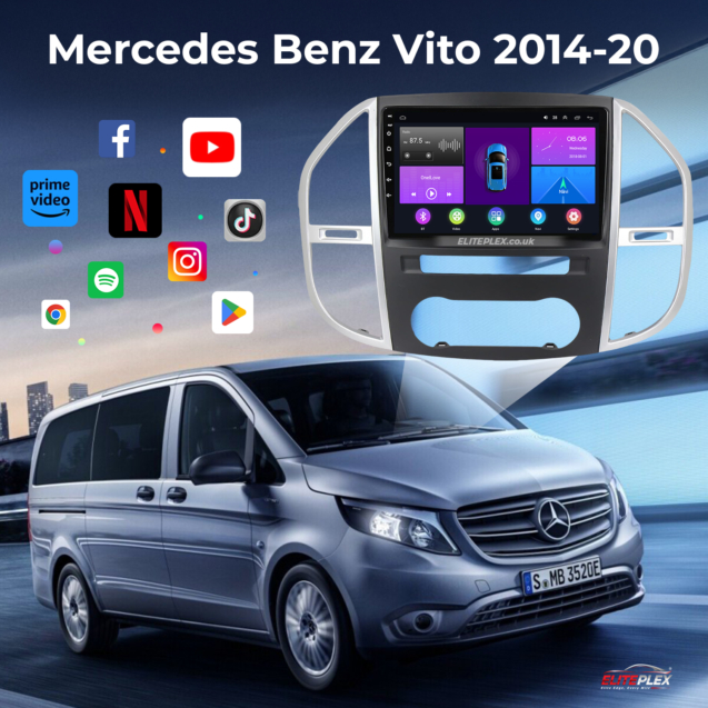 Mercedes Benz Vito 2014-20 Carplay Radio GPS Navigation System Touch Screen-11