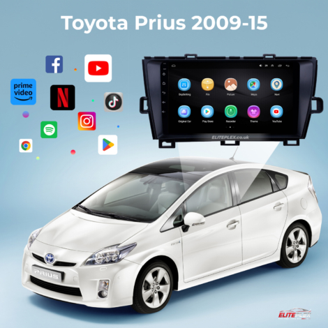 Toyota Prius 2009-15 Carplay Radio GPS Navigation System Touch Screen-11