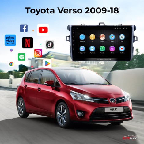 Toyota Verso 2011-16 Android Carplay Radio GPS Navigation System Touch Screen-10