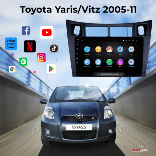 Toyota Vitz 2005-11 Android Carplay Radio GPS Navigation System Touch Screen-7