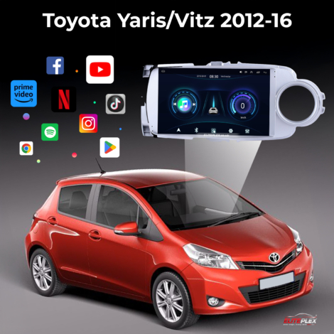 Toyota Vitz Yaris 2012-16 Android Carplay Radio GPS Navigation System Touch Screen-7