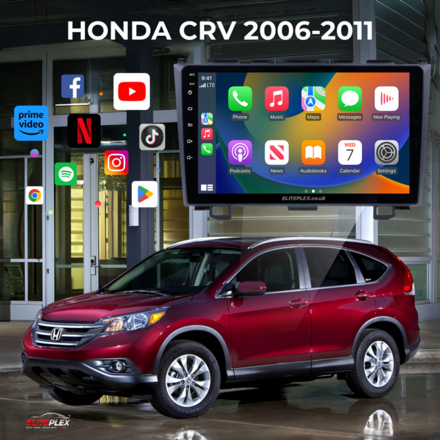 HONDA CRV 2006-2011 Car Stereo Radio Android Auto Apple Carplay Exterior