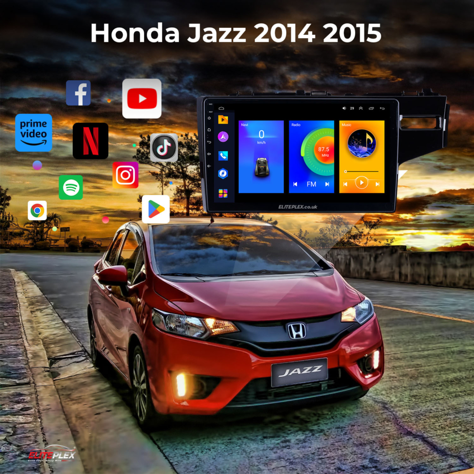 Honda Jazz 2014 2015 Radio Android Auto Apple Carplay exterior