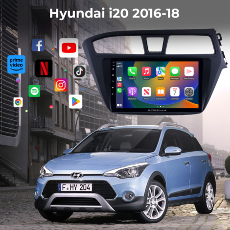 Hyundai i20 2016-18 Radio Android Auto Apple Carplay exterior