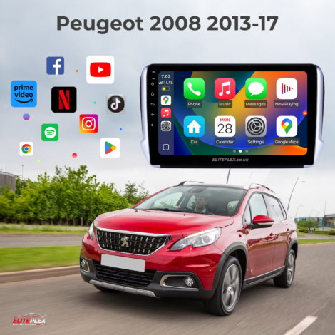 Peugeot 2008 2013-17 Carplay Radio Android Auto Apple Carplay exterior