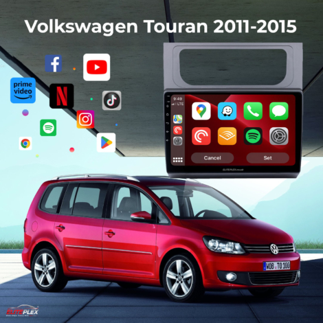 Volkswagen Touran 2011-2015 Radio Android Auto Apple Carplay exterior