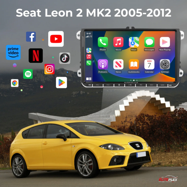 Seat Leon 2 MK2 2005-2012 OEM Style Android Head Unit Car Stereo Apple Carplay