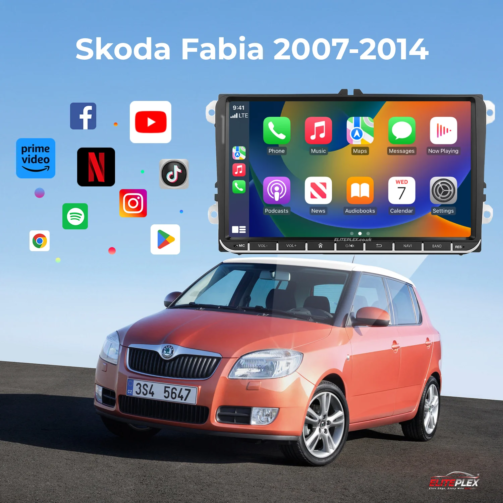 Skoda Fabia 2007-2014 OEM Style Android Head Unit Car Stereo Apple Carplay