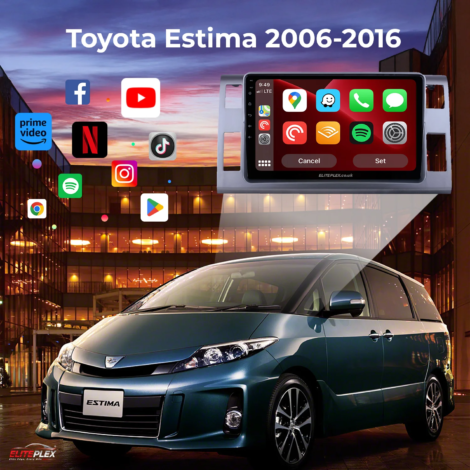 Toyota Estima 2006-2016 Radio Android Auto Apple Carplay exterior