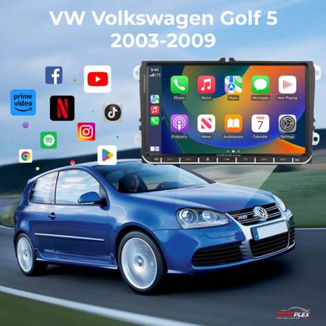 VW Volkswagen Golf 5 2003-2009 OEM Style Android Head Unit Car Stereo Apple Carplay
