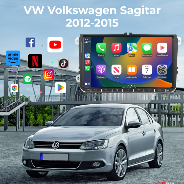 VW Volkswagen Sagitar 2012-2015 OEM Style Android Head Unit Car Stereo Apple Carplay