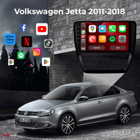 Volkswagen Jetta 2011-2018 Radio Android Auto Apple Carplay exterior