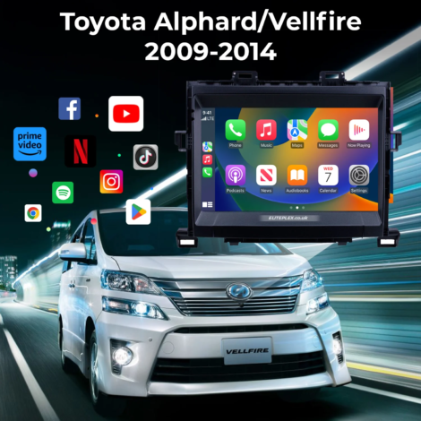 Toyota Alphard Vellfire 2009-2014 Carplay Radio Android Auto Apple Carplay- 11